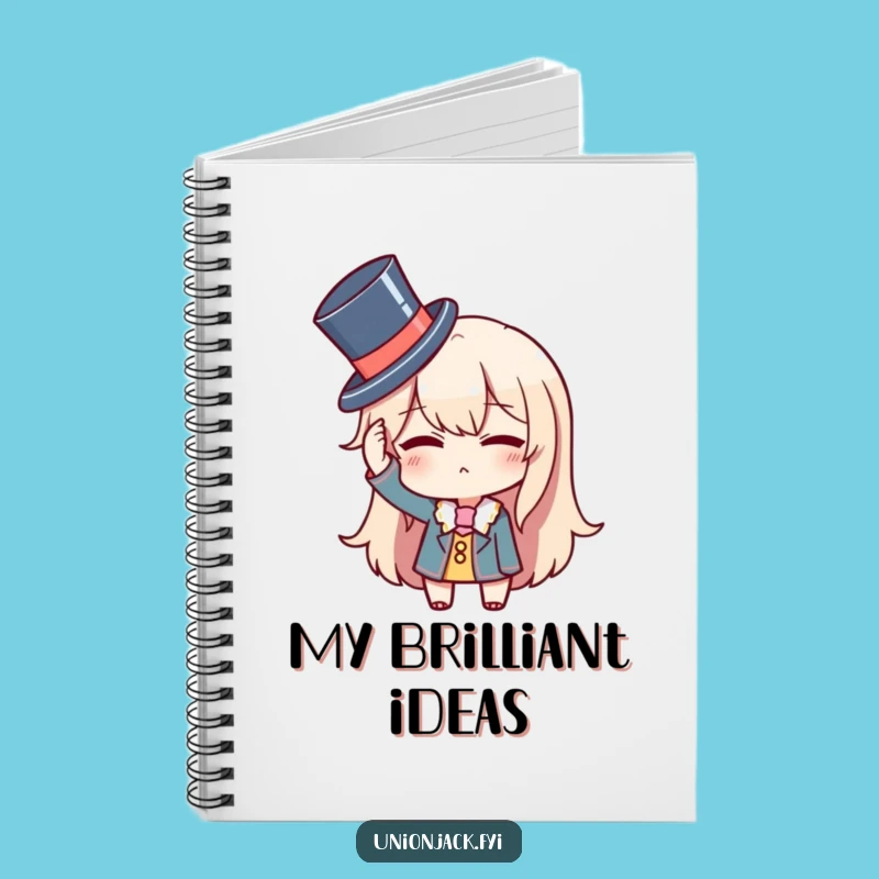 Funny Top Hat Notebook: Jot Down Style with Dapper Wink, Great Gift!