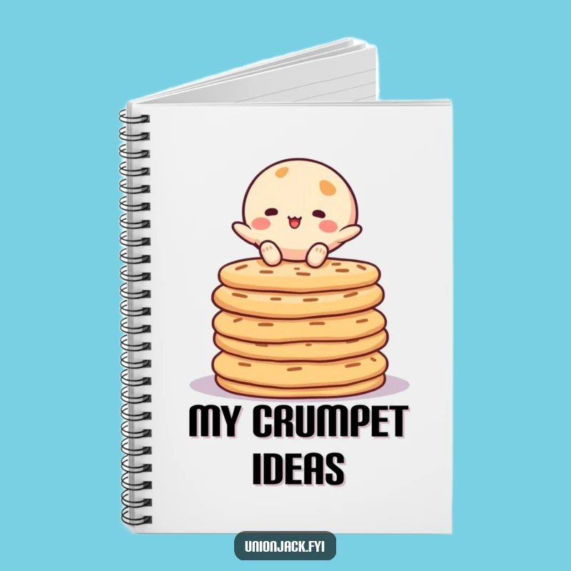 Funny Crumpet Balancing Notebook - Jot Down Ideas with a Smile
