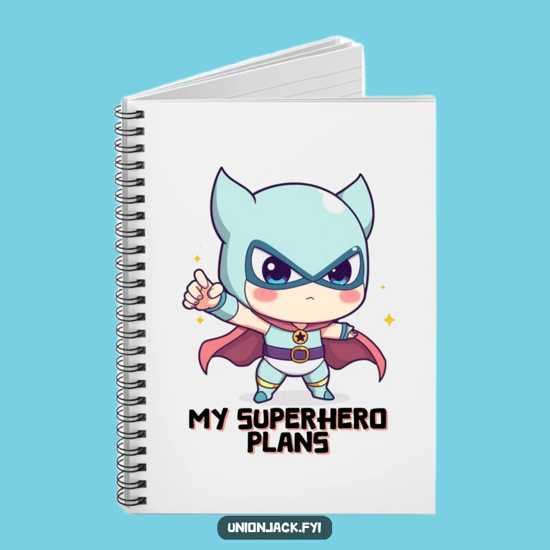 Funny Heroic Pose Notebook: Cute Character's Inspiring Stance, Funny Gift