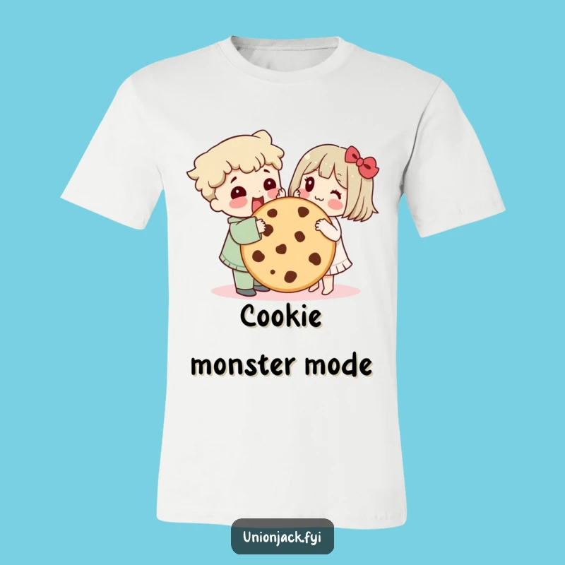 Funny Cookie Buddies T-Shirt: Hilarious Sharing Character Duo Tee