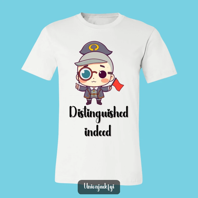 Funny Monocle Flag T-Shirt: Distinguished Style for a Perfect Funny Gift