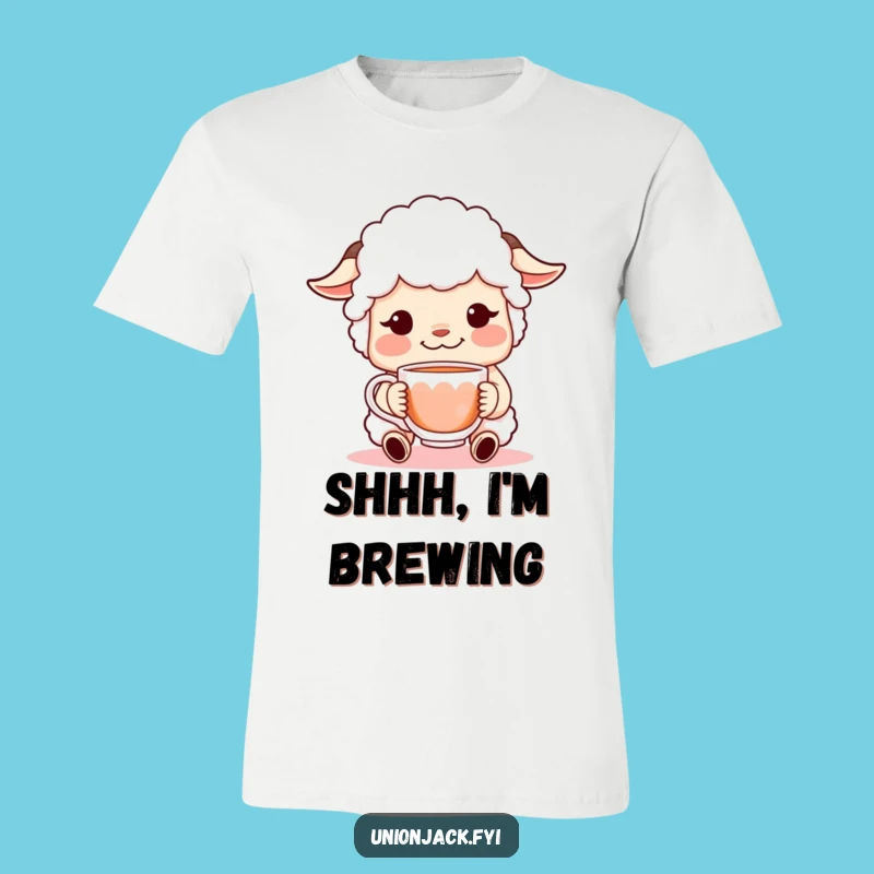 Funny Sheepish Grin Tea Shirt: Hilarious Character Tee for Comedic Moments