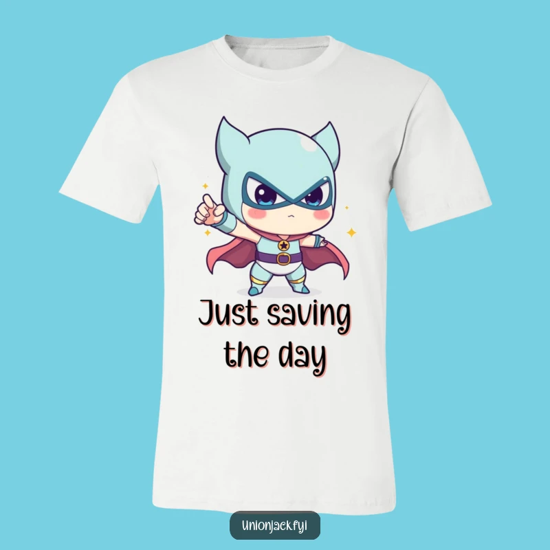 Funny Heroic Pose T-Shirt: Cute Character's Epic Stance, Perfect Funny Gift