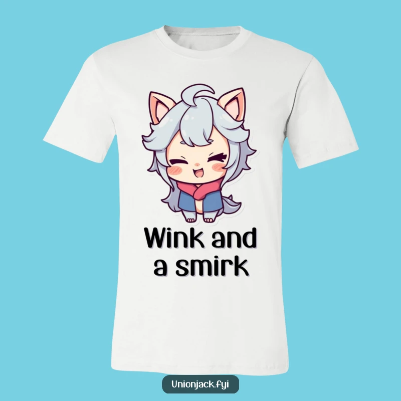 Funny Cheeky Wink T-Shirt: Witty Smirk for Playful Vibes