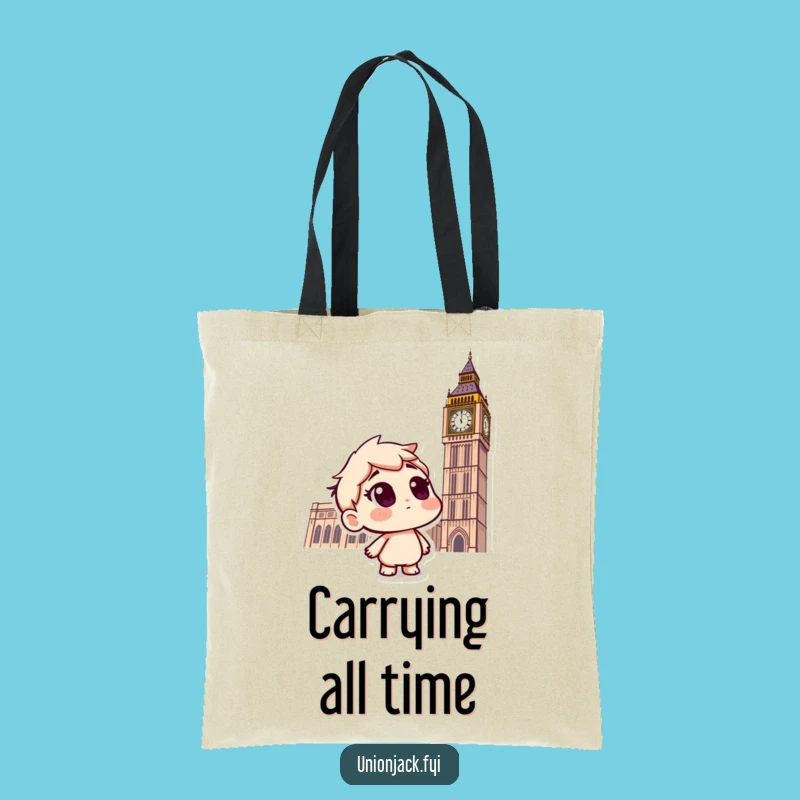Funny Curious Big Ben Tote Bag: Hilarious London Souvenir & Travel Gift