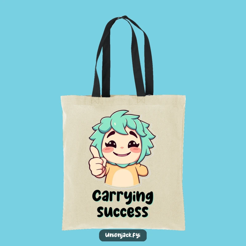 Funny Thumbs Up Tote Bag: Carry Your Positivity with this Cheeky Design