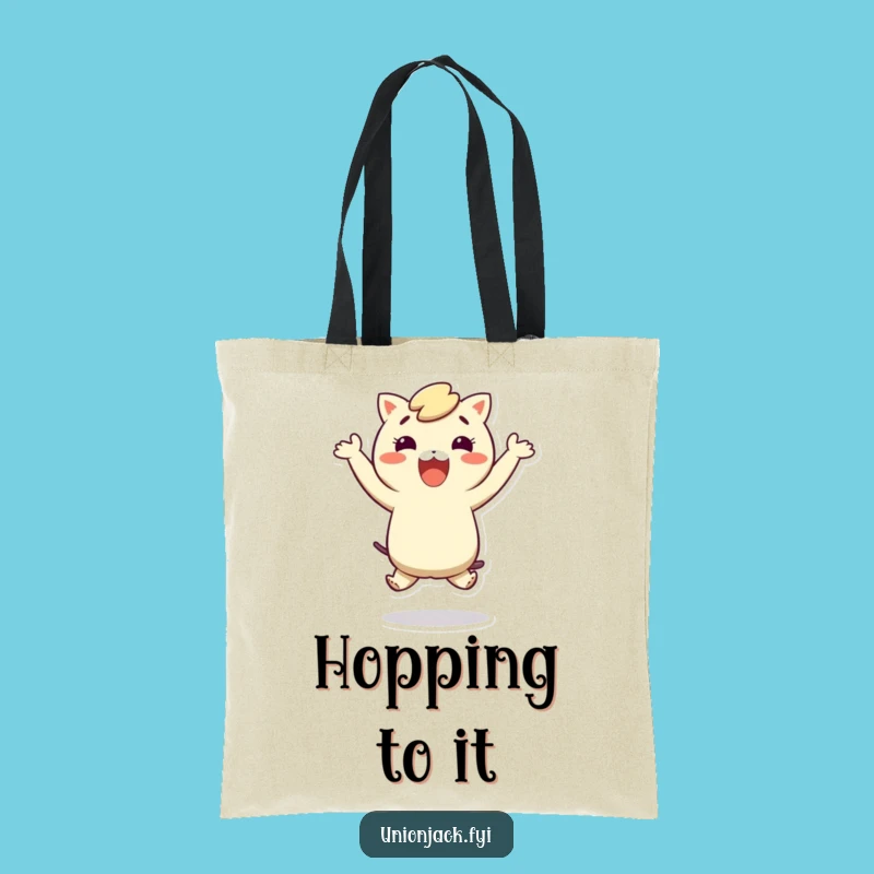 Funny Hop Tote Bag: Stylish Character Design, A Practical Funny Gift for Everyday Adventures!