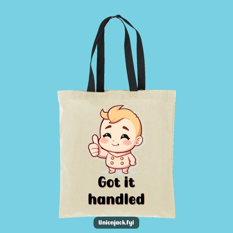 Funny Thumbs Up Grin Tote Bag - Carry Your Positivity!